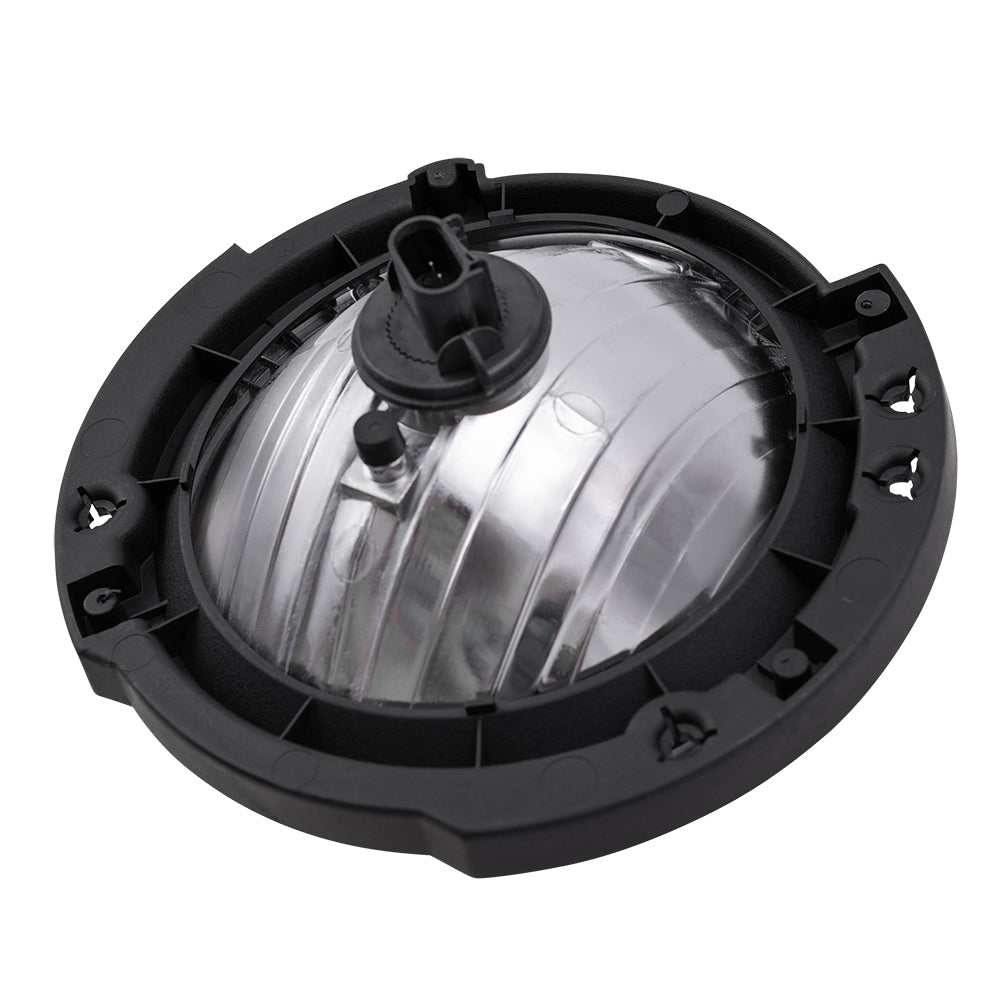 Brock Replacement Passenger Halogen Headlight Compatible with 2007-2017 Wrangler 2018 Wrangler JK 55078148AC