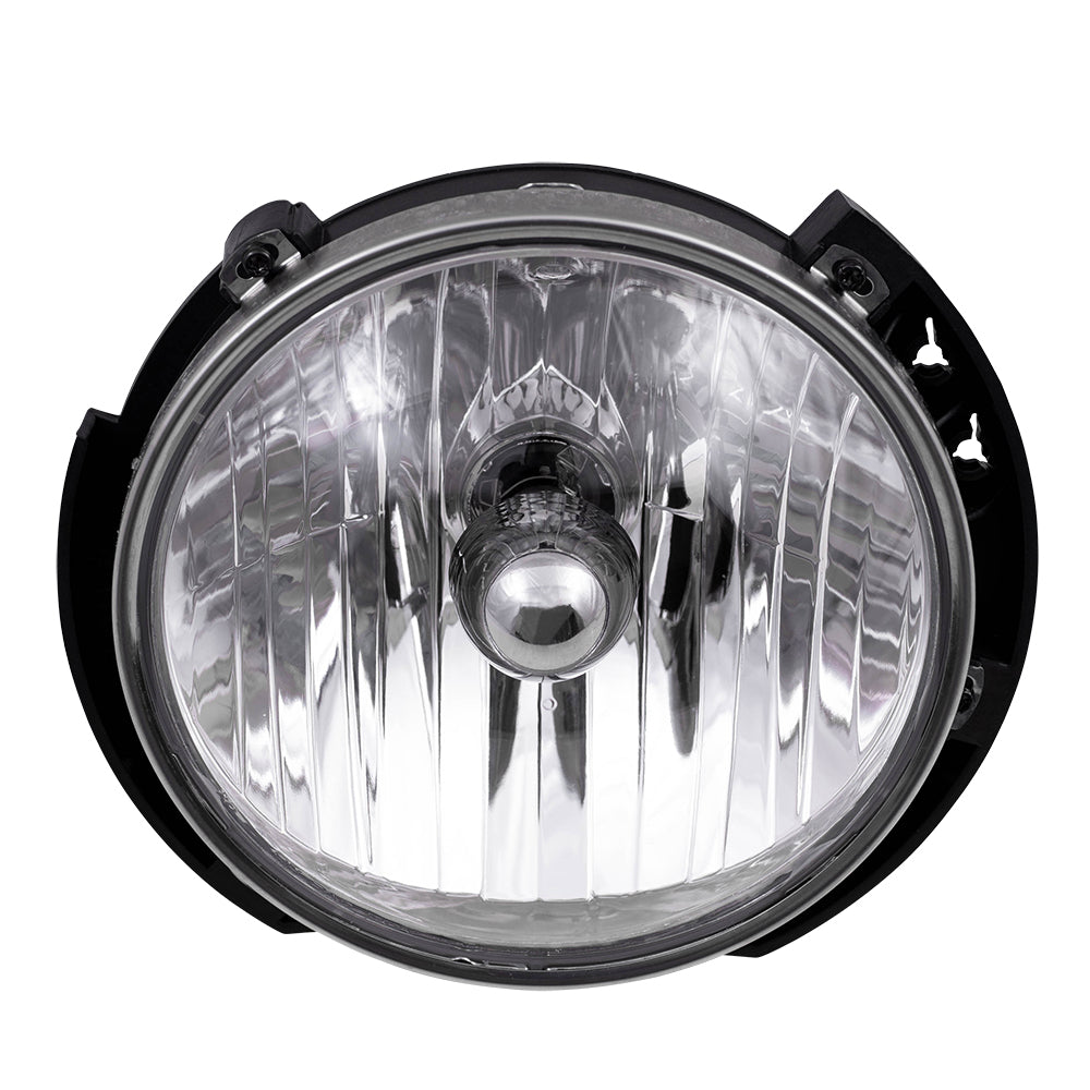 Brock Headlight Assembly fits 07-17 Jeep Wrangler & 18 Wrangler JK Driver Halogen Lamp