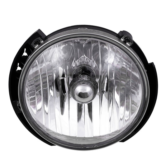 Brock Replacement Passenger Halogen Headlight Compatible with 2007-2017 Wrangler 2018 Wrangler JK 55078148AC