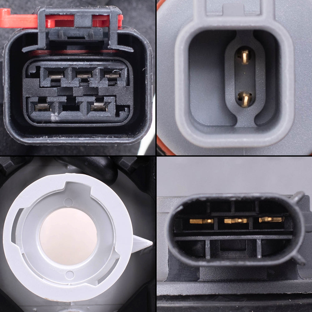 Brock Replacement Driver and Passenger Side Halogen Combination Headlight Assemblies, Fog Light Assemblies and Tail Light Assemblies 6 Piece Set Compatible with 2008-2010 Grand Cherokee