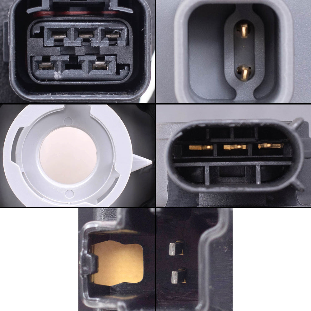 Brock Replacement Driver and Passenger Side Halogen Combination Headlights, Fog Lights & Tail Lights, and 3rd Brake Light 7 Piece Set Compatible with 2008-2010 Grand Cherokee