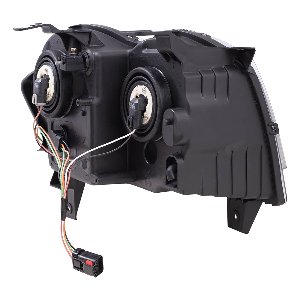 Brock Replacement Driver Halogen Headlight Compatible with 2008-2010 Grand Cherokee 55157483AE