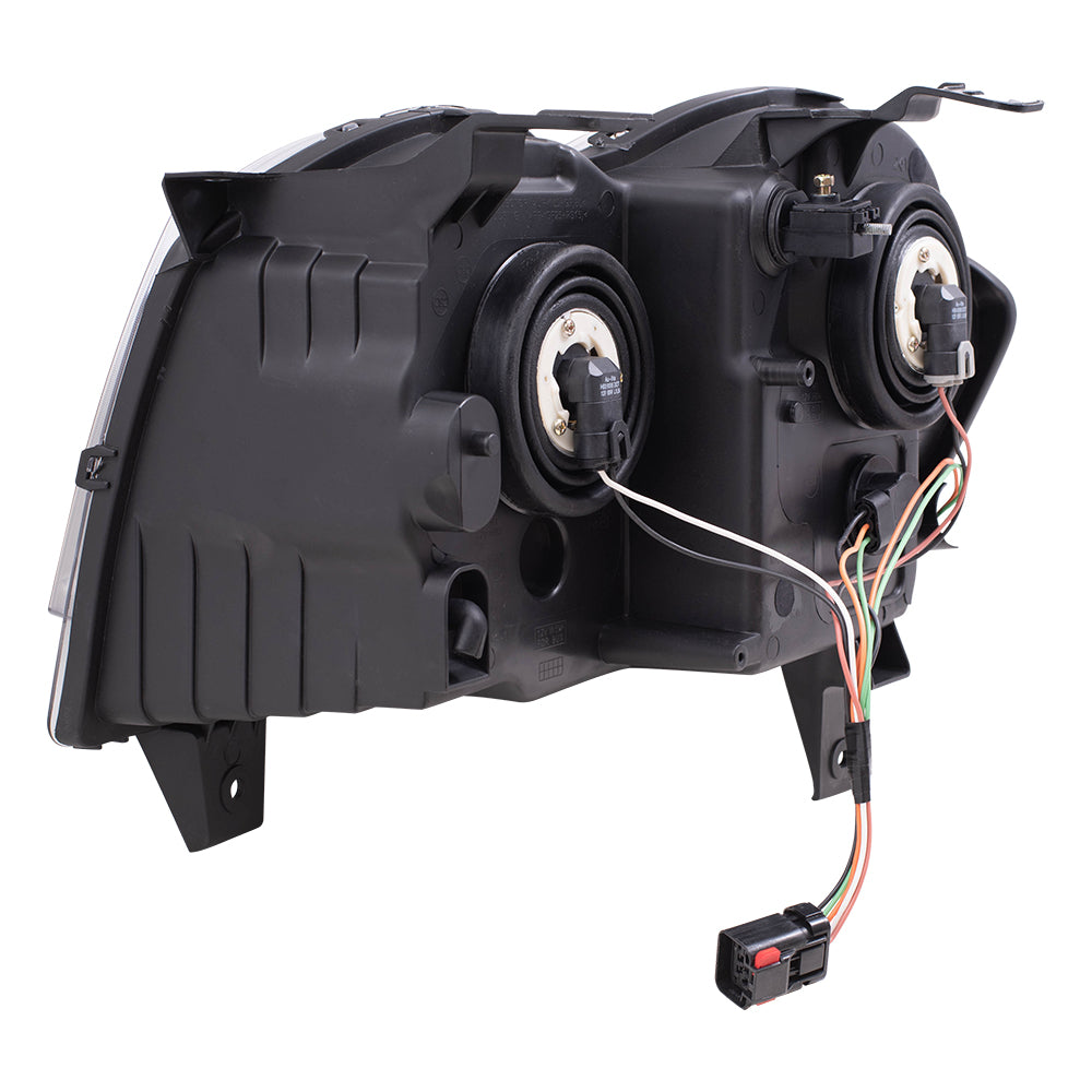 Brock Headlight Assembly for 08-10 Jeep Grand Cherokee Passengers Halogen Lens Housing