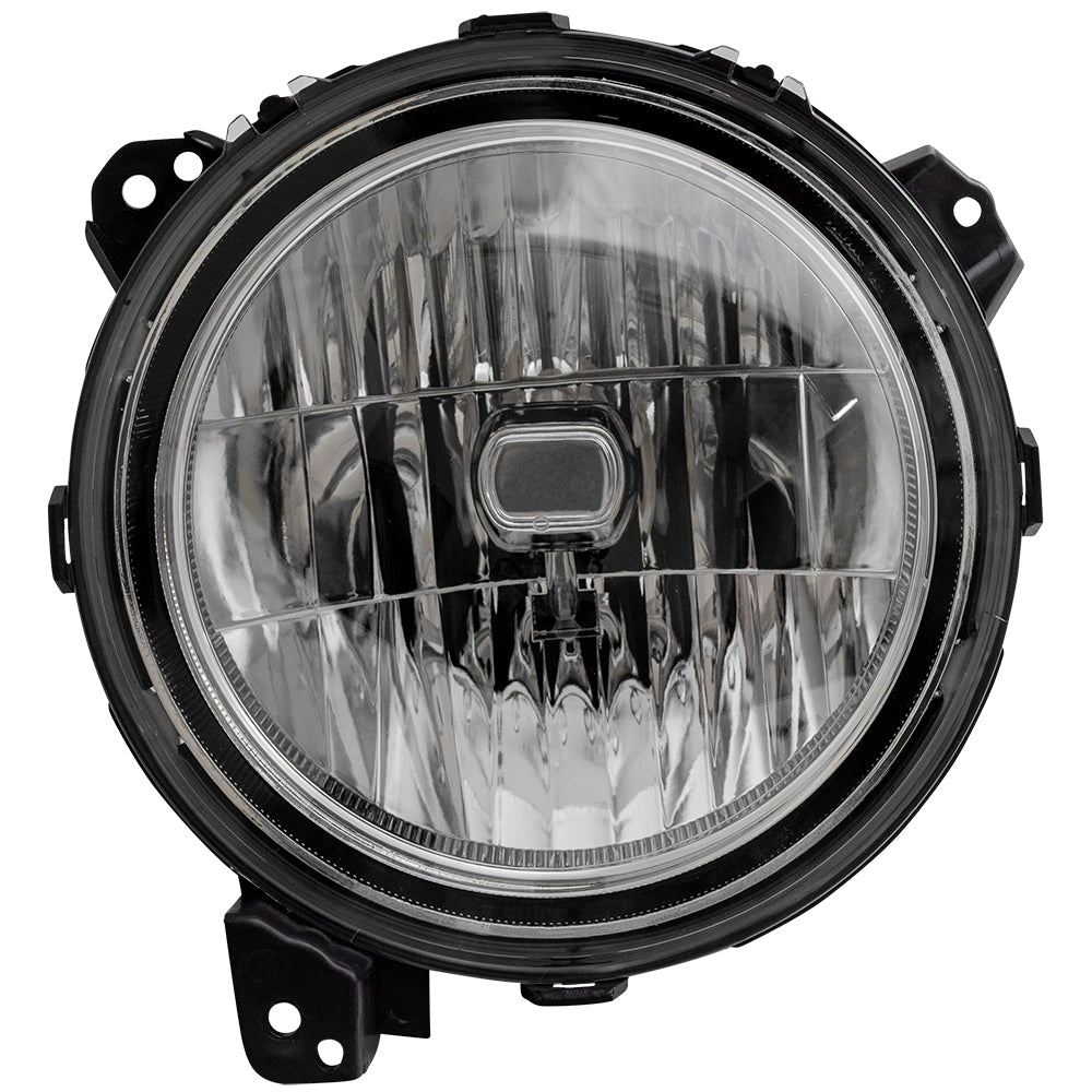 Brock Replacement Driver Halogen Headlight Compatible with 2018-2026 Wrangler JL 2020-2026 Gladiator 55112873AF