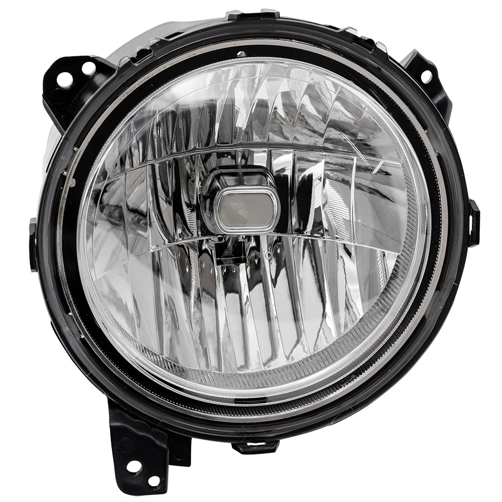 Brock Replacement Driver Halogen Headlight Compatible with 2018-2026 Wrangler JL 2020-2026 Gladiator 55112873AF