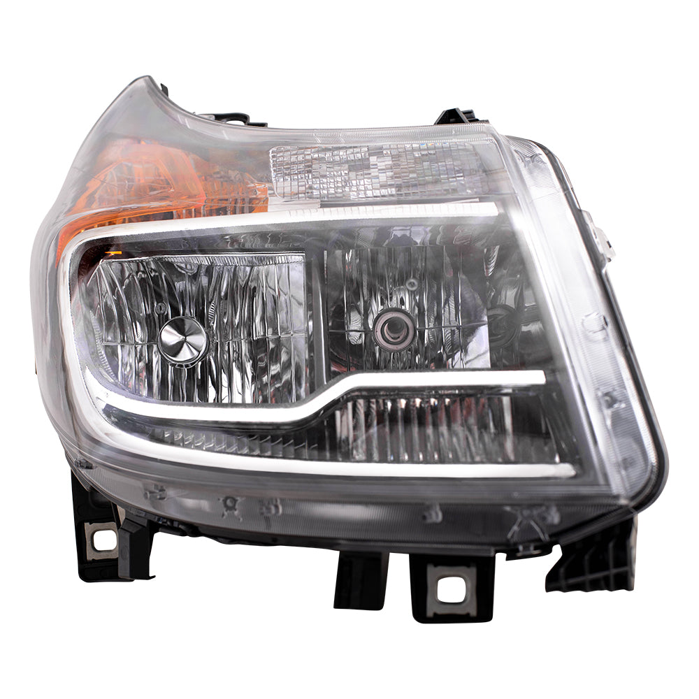 Brock Replacement Driver Halogen Combination Headlight Compatible with 2014-2022 Promaster