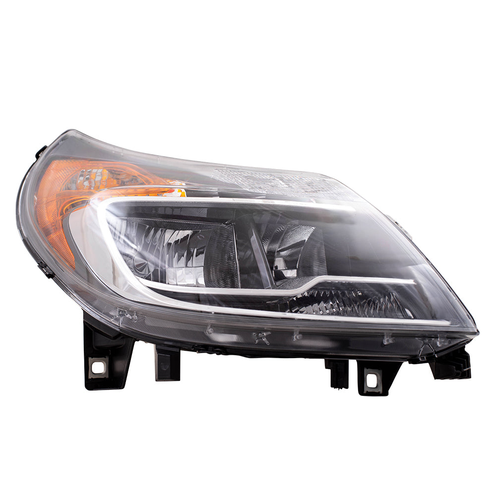 Brock Replacement Driver Halogen Combination Headlight Compatible with 2014-2022 Promaster