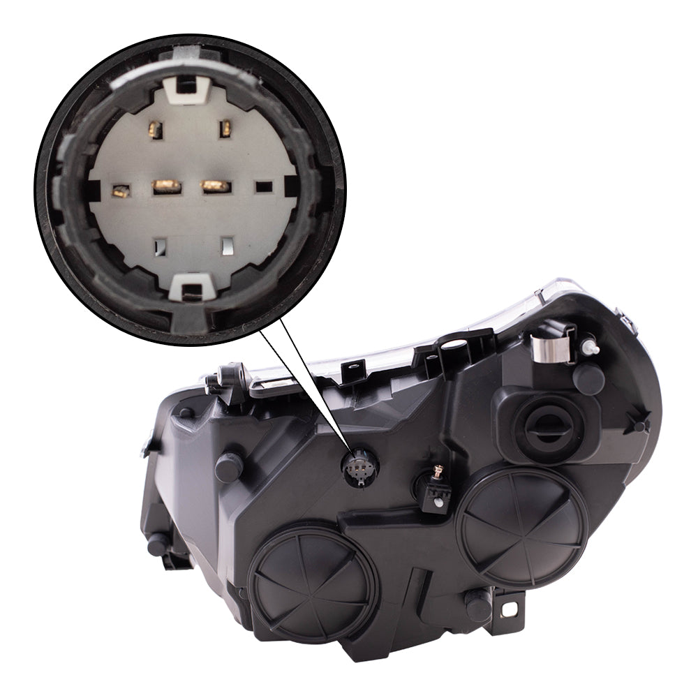 Brock Replacement Driver Halogen Combination Headlight Compatible with 2014-2022 Promaster