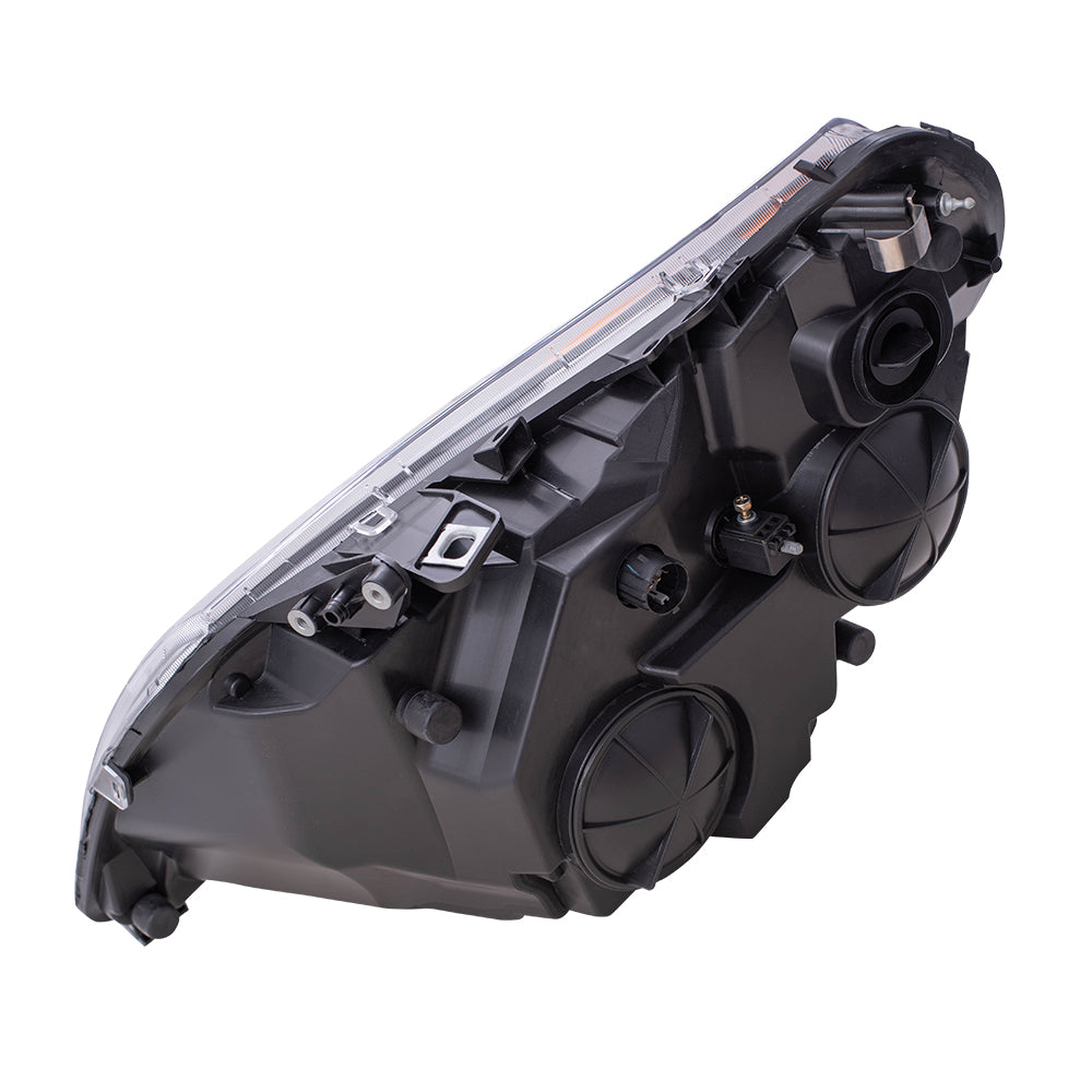 Brock Replacement Passenger Halogen Headlight with Daytime Running Lights Compatible with 2014-2022 Promaster