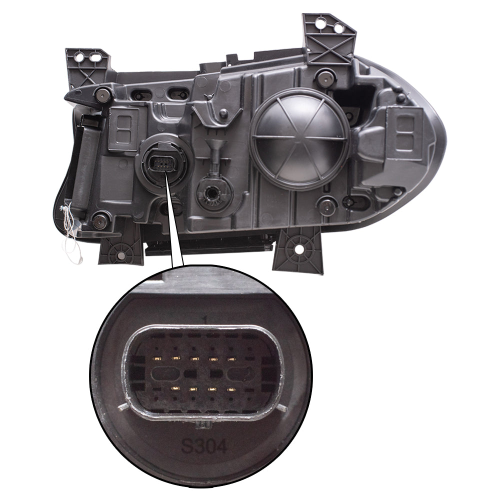 Brock Replacement Passenger Side HID Combination Headlight Assembly Compatible with 2015-2018 Dodge Charger