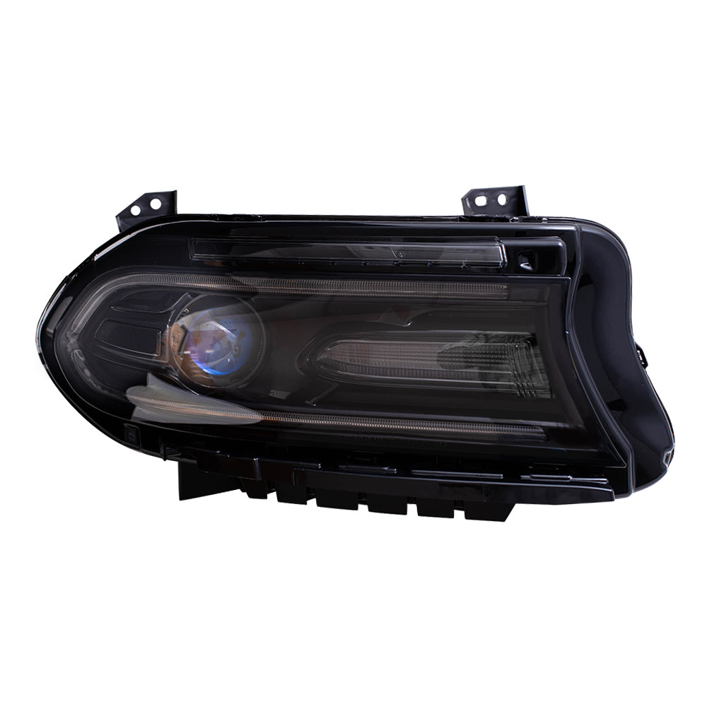 Brock Aftermarket Replacement Passenger Side HID Combination Headlight Assembly Compatible with 2016-2020 Dodge Charger