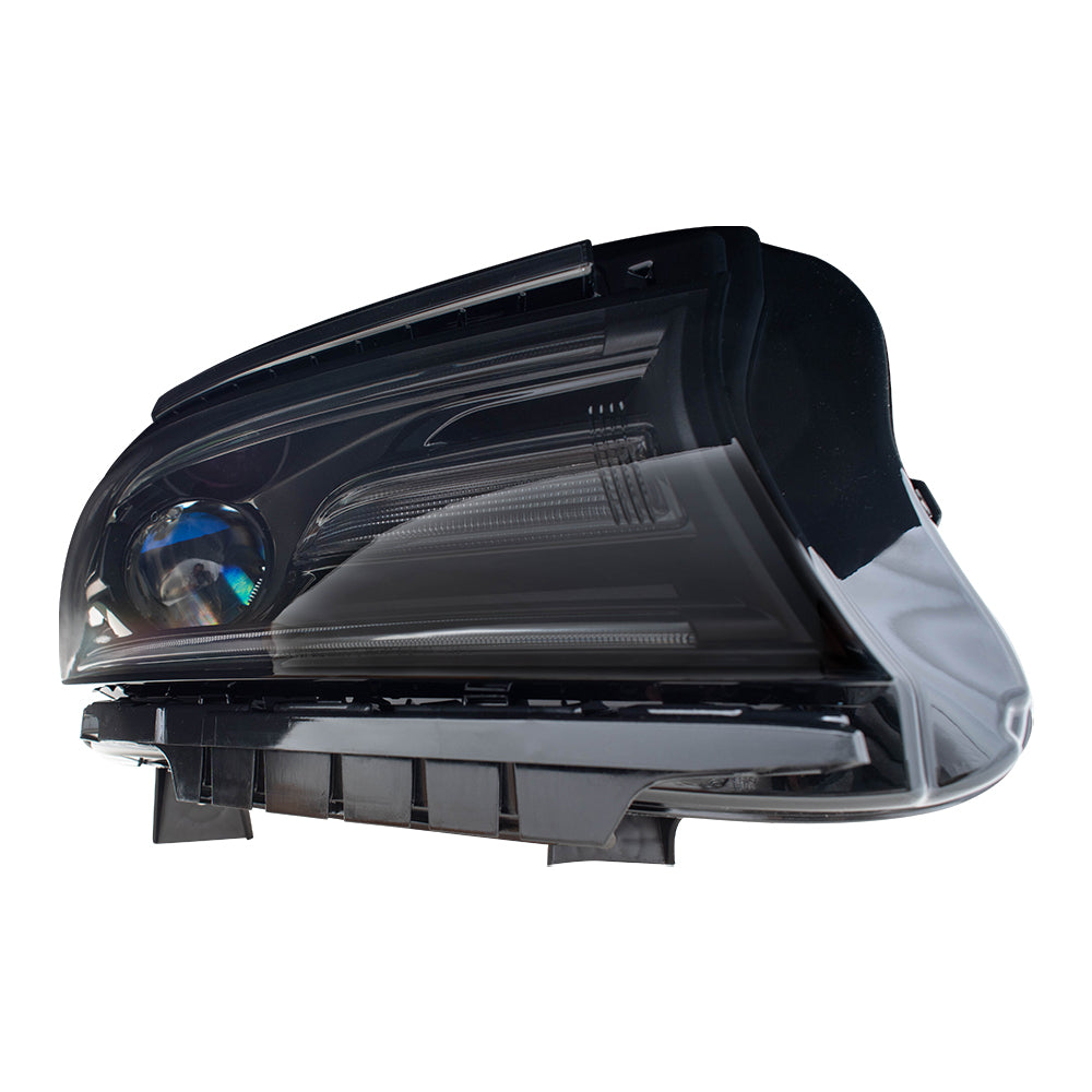 Brock Aftermarket Replacement Passenger Side HID Combination Headlight Assembly Compatible with 2016-2020 Dodge Charger