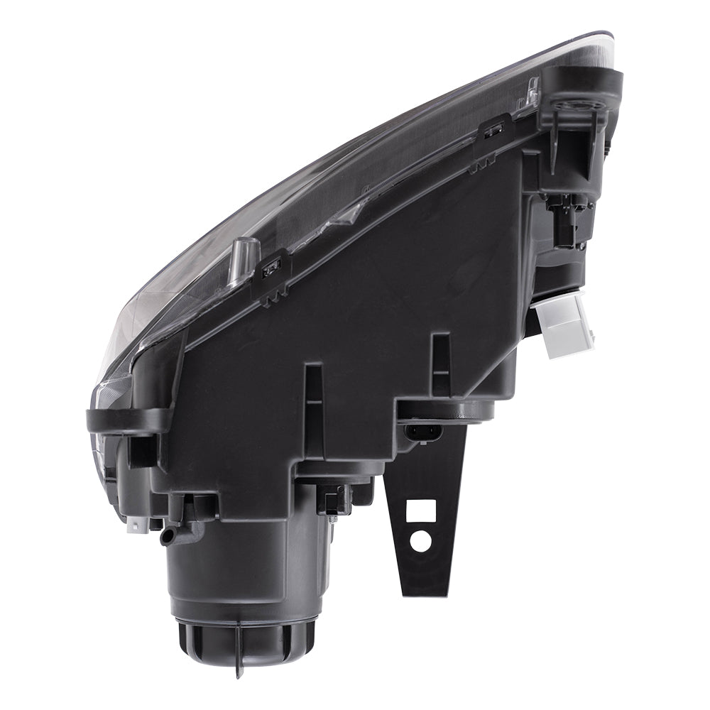 2014-2016 Jeep Grand Cherokee Halogen Combination Headlight Assembly With Black Bezel Set LH+RH