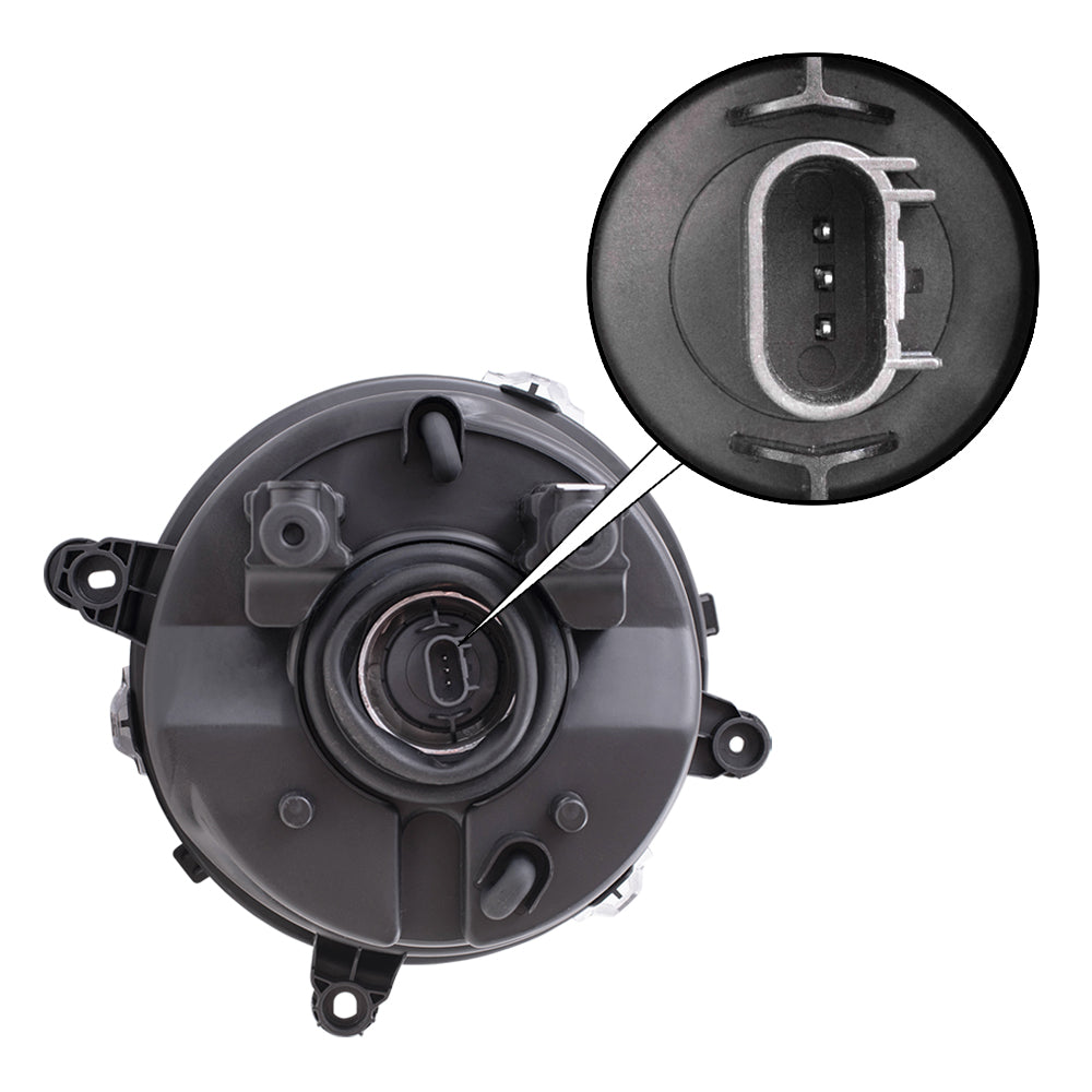 Brock Headlight Assembly for 07-10 Jeep Compass 07-17 Patriot Driver Halogen 5303843AE