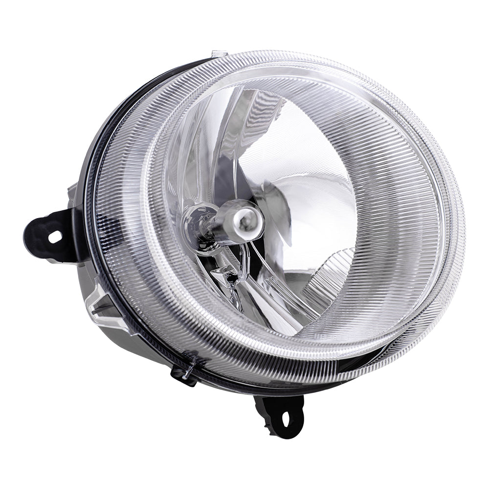 Brock Replacement Passenger Halogen Headlight Compatible with 2007-2010 Compass 2007-2017 Patriot 5303842AE