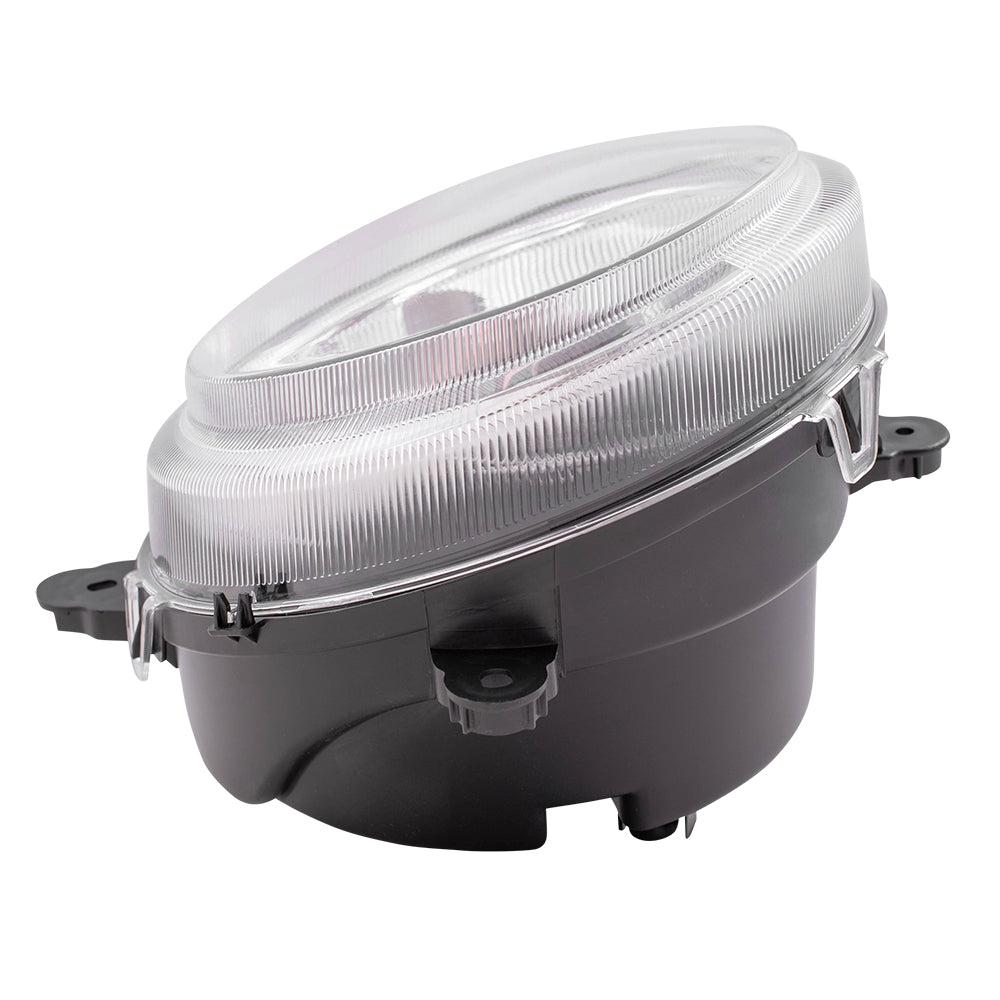 Brock Replacement Passenger Halogen Headlight Compatible with 2007-2010 Compass 2007-2017 Patriot 5303842AE