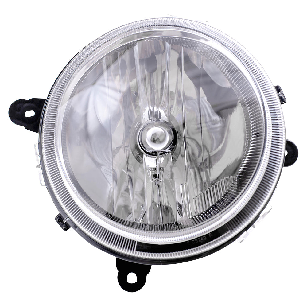 Brock Replacement Passenger Halogen Headlight Compatible with 2007-2010 Compass 2007-2017 Patriot 5303842AE