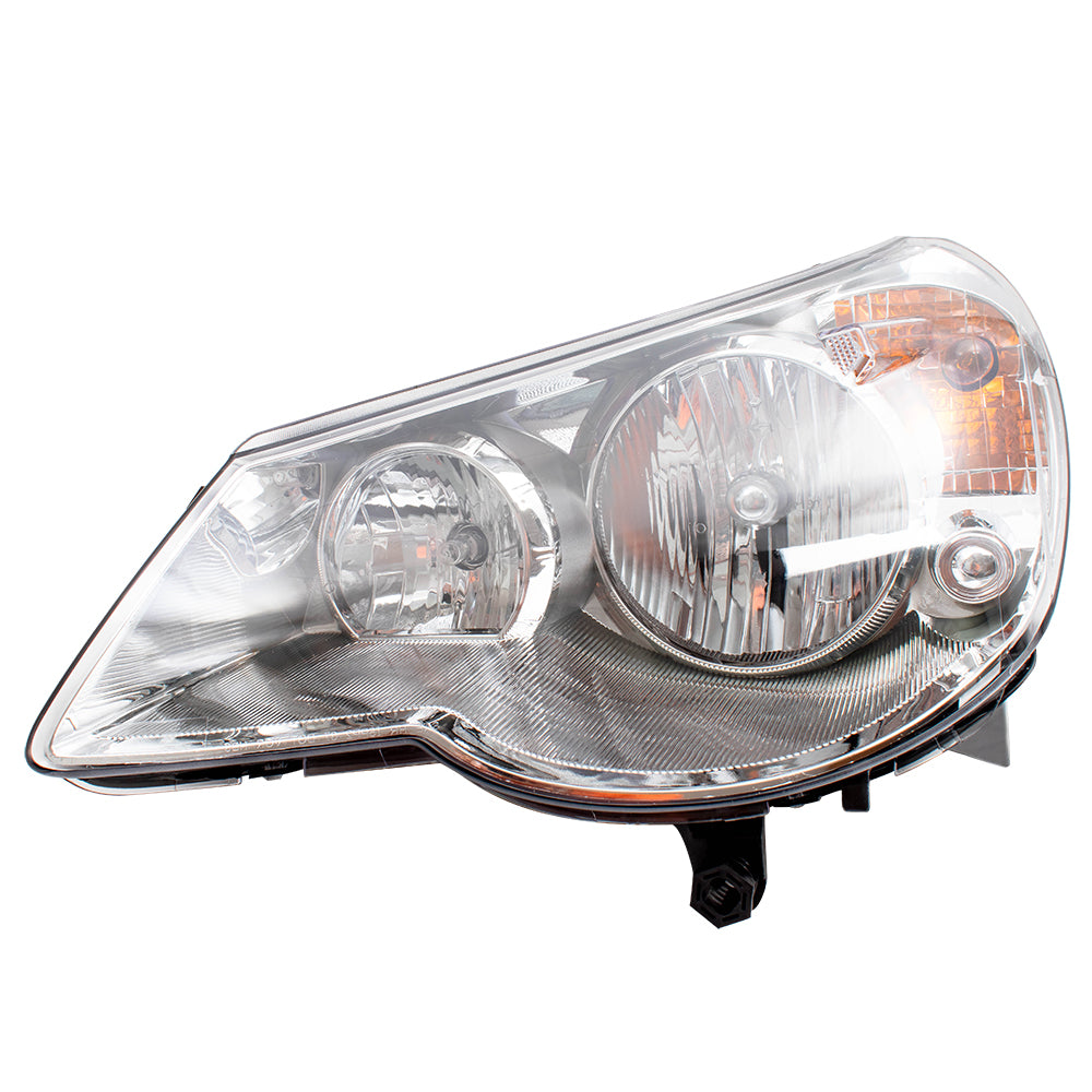 Brock Replacement Driver Type 1 Headlight Compatible with 2007-2010 Sebring 5303747AE