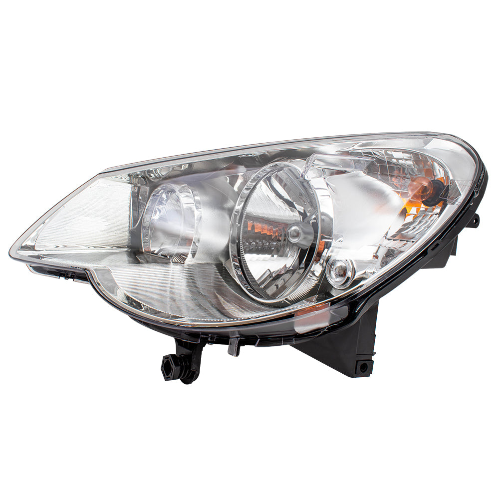 Brock Replacement Driver Type 1 Headlight Compatible with 2007-2010 Sebring 5303747AE
