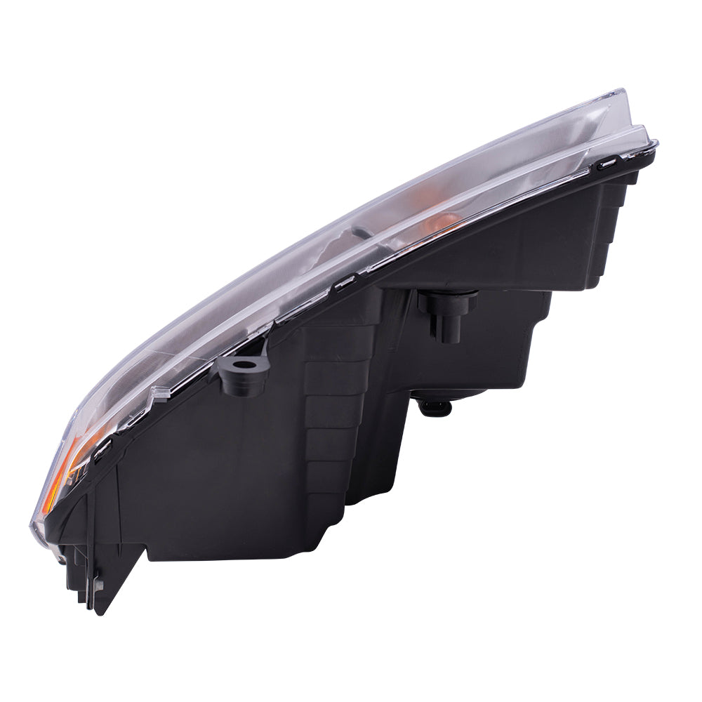 Brock Replacement Passenger Halogen Headlight with Chrome Bezel Compatible with 2008-2014 Avenger 5116342AB