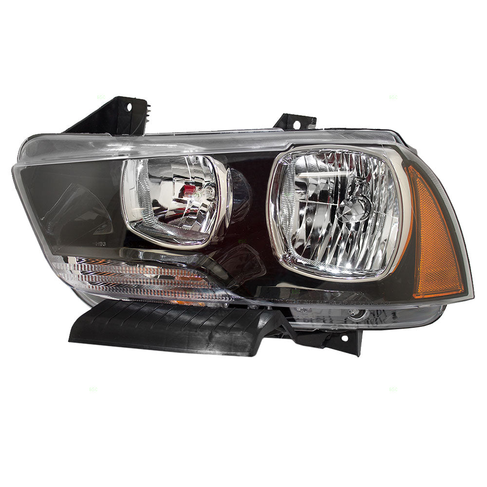 Brock Replacement Driver Halogen Headlight Compatible with 2011-2014 Charger 57010411AC