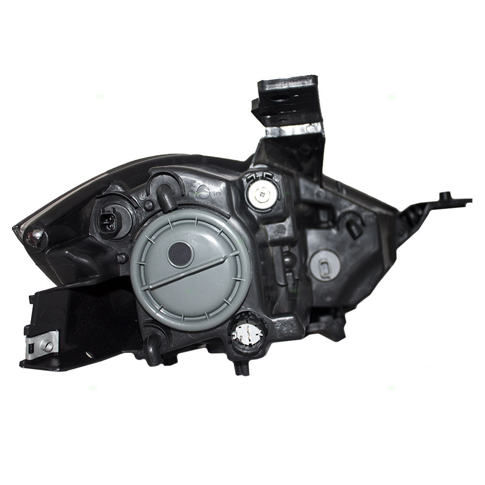 Brock Replacement Driver Halogen Headlight Lens with Black Trim Compatible with 2013-2014 Dart 68085141AH