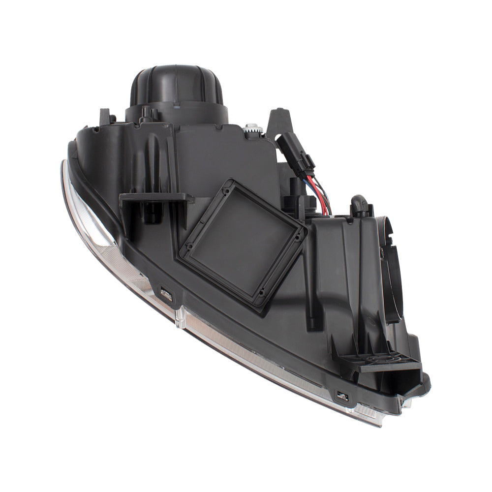 Brock Replacement Driver Halogen Combination Headlight Chrome Trim Compatible with 2014-2015 Durango 68188731AF