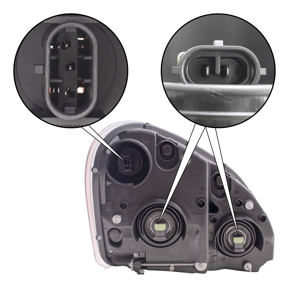 Brock Replacement Drivers Side Halogen Headlight Compatible with 2008-2017 Cascadia