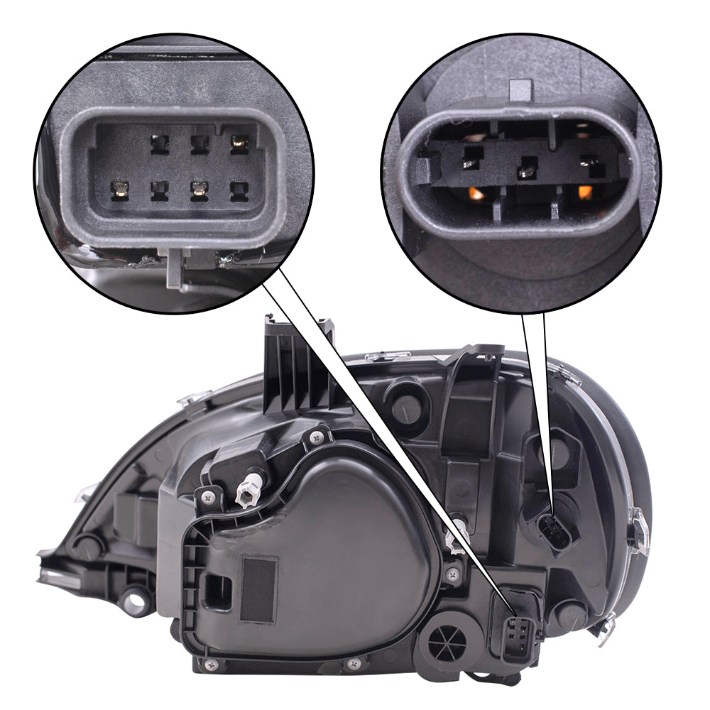 Halogen Headlight fits 2004-2017 Freightliner Columbia Passenger Assembly