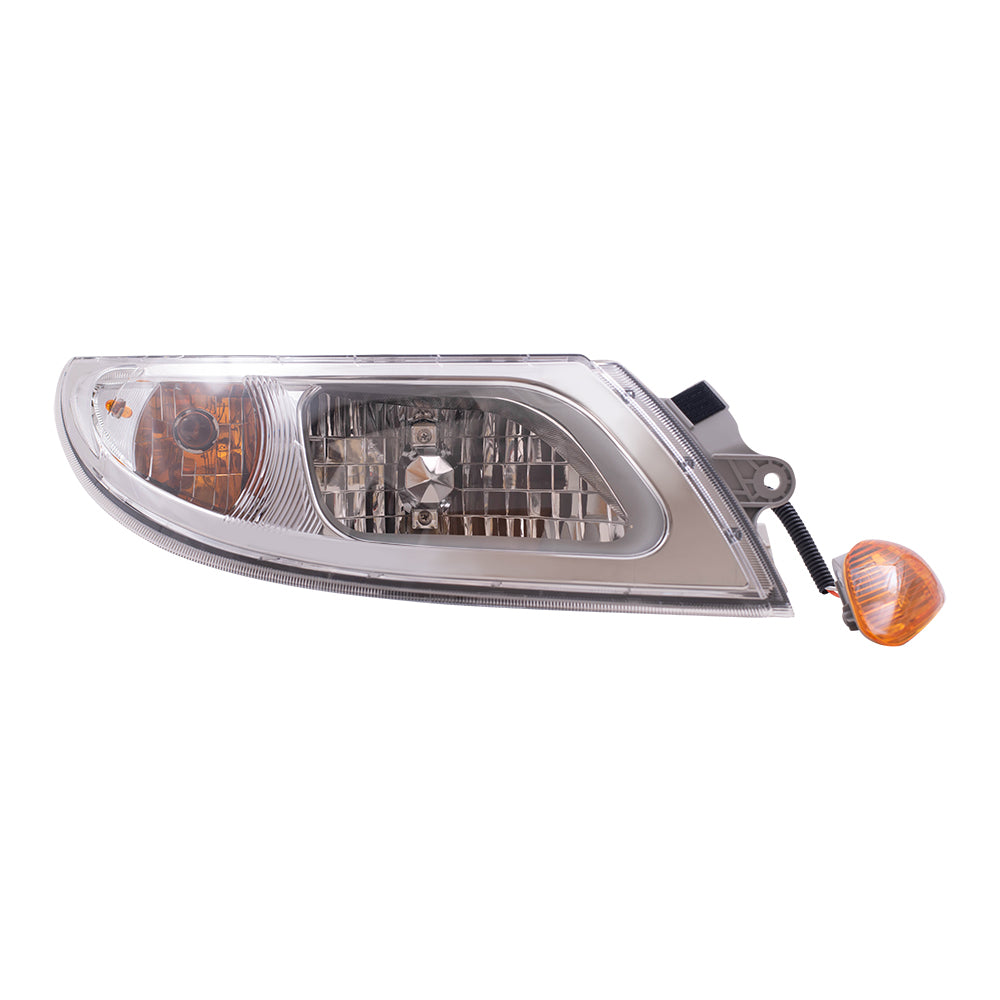 Brock Replacement Drivers and Passengers Halogen Headlights and Marker Lights Compatible with 2008-2018 Durastar and Transtar