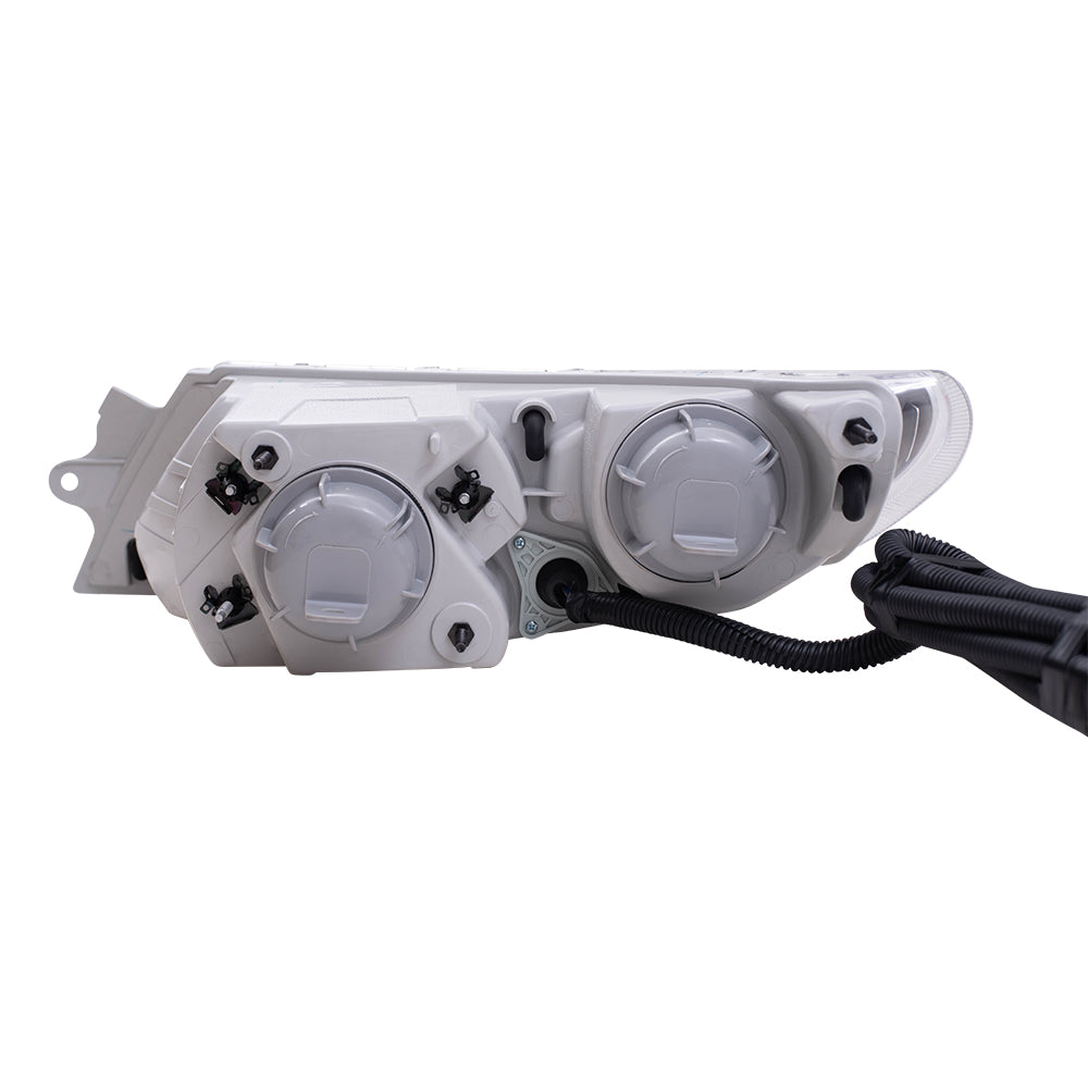 Brock Replacement Drivers and Passengers Halogen Headlights and Marker Lights Compatible with 2008-2018 Durastar and Transtar