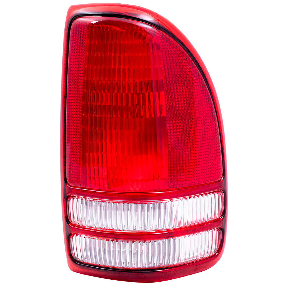 Brock Pair Tail Lights for 97-04 Dodge Dakota Pickup Tail Lamps Set 55055113 55055112