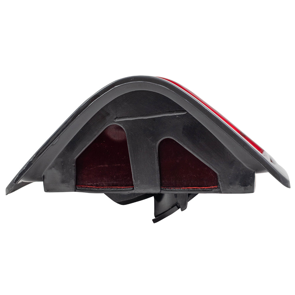 Brock Replacement Passenger Taillight with Black Bezel Compatible with 1981-1993 Pickup Truck SUV 55076438