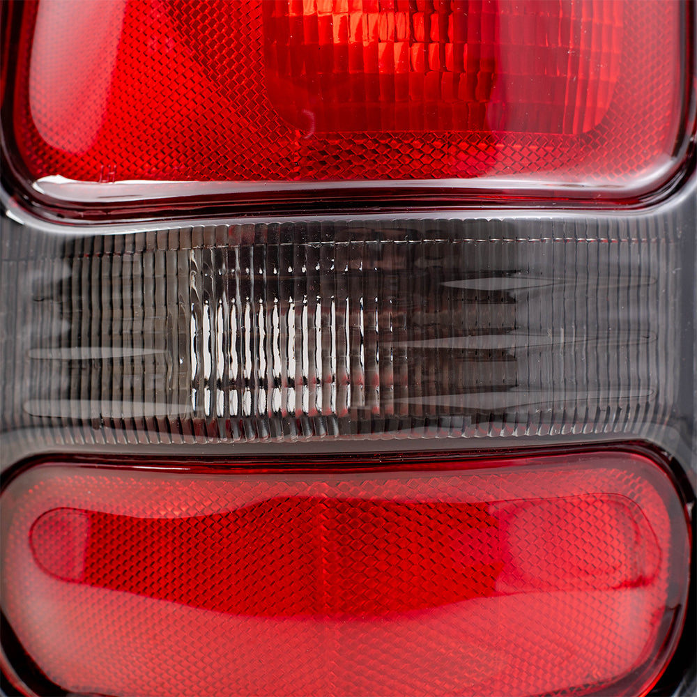 Brock Replacement Passenger Taillight with Black Bezel Compatible with 1994-2001 1500 1994-2002 2500 3500 Pickup Truck 5EK44DX8AC
