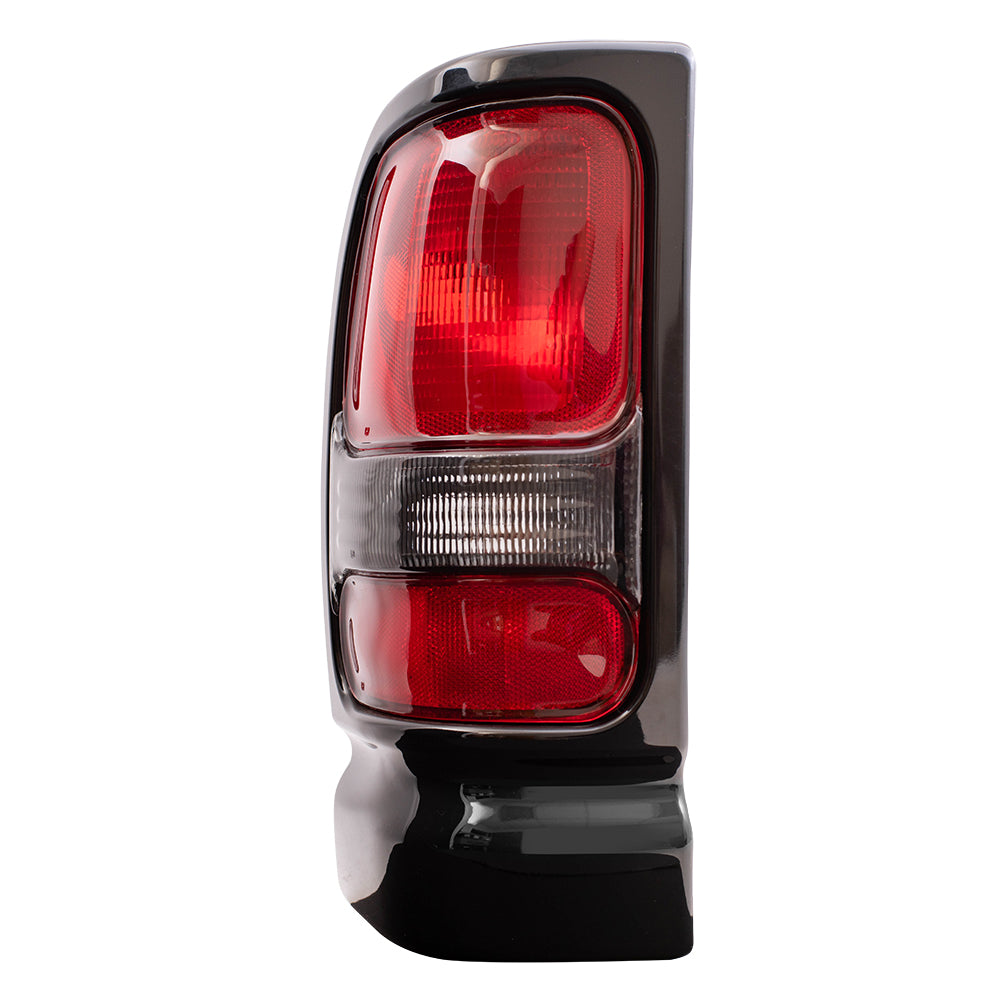 Brock Replacement Set Taillights with Black Bezels Compatible with 1994-2001 1500 1994-2002 2500 3500 Pickup Truck 5EK45DX8AC 5EK44DX8AC