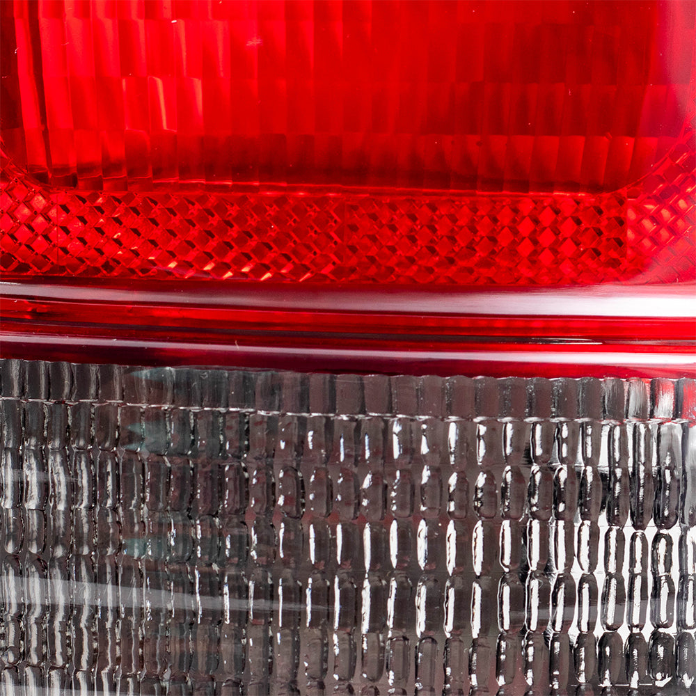 Brock Replacement Tail Lights Compatible with 1994-2001 1500 Pickup Truck 1994-2002 2500 3500 Set with Textured Black Bezels 55055265AC 55055264AC