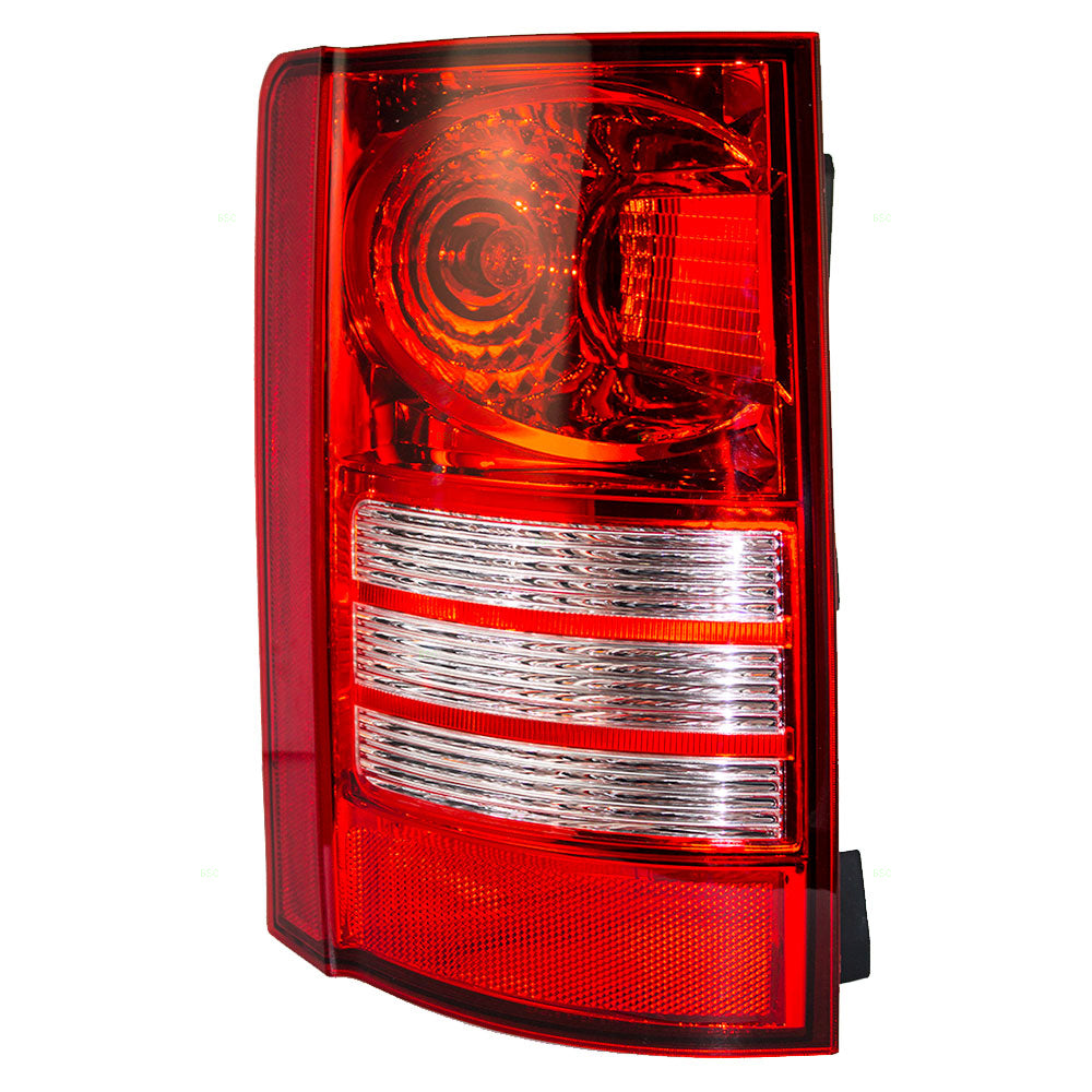 Brock Aftermarket Replacement Driver Side Left Combination Tail Light Assembly Compatible With 2008-2010 Chrysler Town & Country