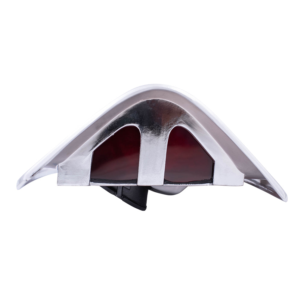 Brock Replacement Driver Taillight Chrome Trim and Housing Compatible with 1981-1993 Pickup charger 4163151