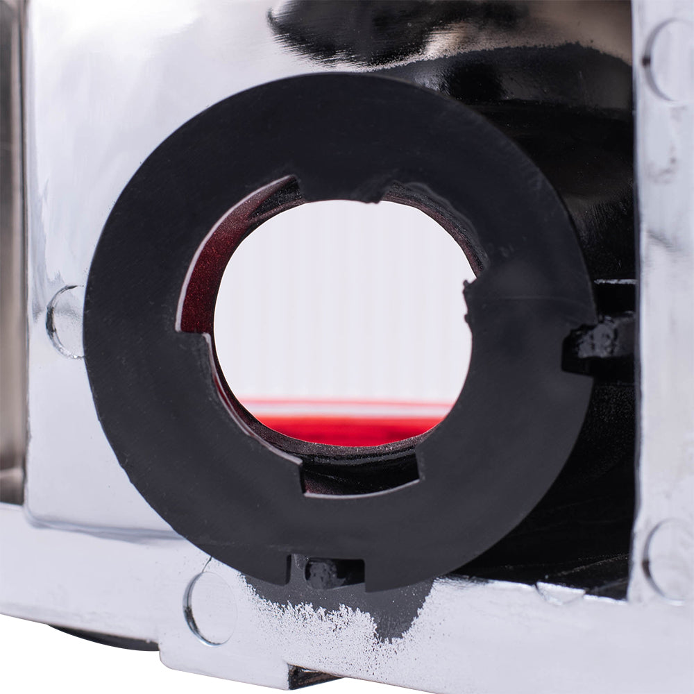 Brock Replacement Driver Taillight Chrome Trim and Housing Compatible with 1981-1993 Pickup charger 4163151