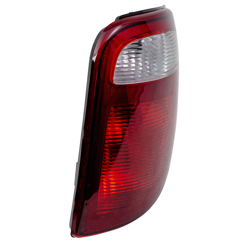 Brock Replacement Set Driver and Passenger Taillights with Connector Plate Compatible with 2001-2003 Caravan Grand Caravan Voyager 4857601AH 4857600AH