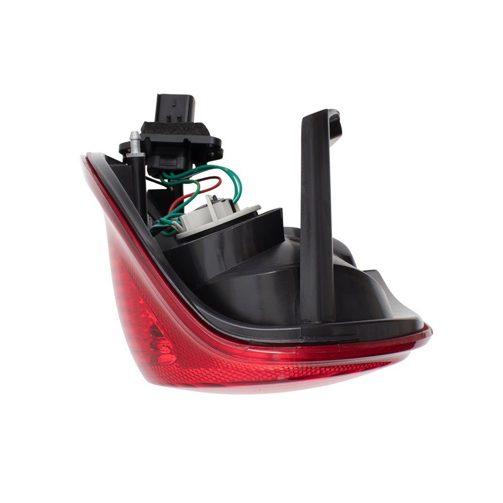 Brock Replacement Driver Tail Light with Harness and Bulb Sockets Compatible with 2002-2004 Liberty 55155829AH