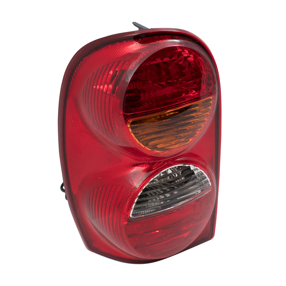 Brock Replacement Set Driver and Passenger Tail Lights with Harness and Bulb Sockets Compatible with 2002-2004 Liberty 55155829AH 55155828AH