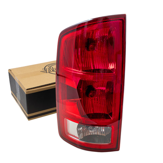 Brock Replacement Driver Tail Light with Circuit Board Compatible with 2002-2006 Pickup Truck 55077347AF