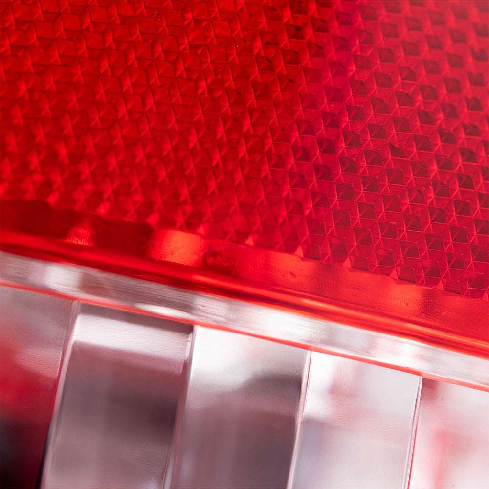 Brock Replacement Set Driver and Passenger Tail Lights Compatible with 2005-2011 Dakota Pickup Truck 55077605AC 55077604AC