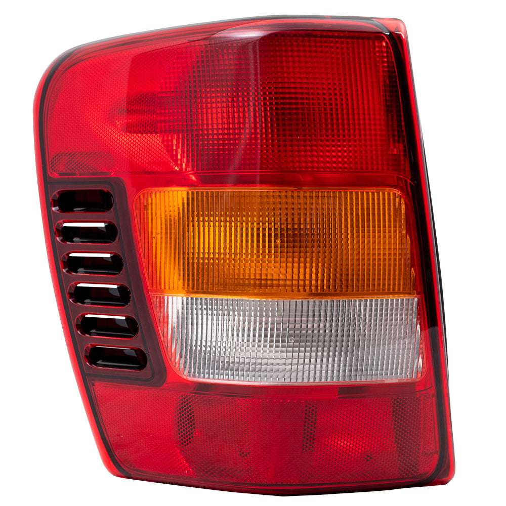 Brock Replacement Drivers Tail Light Lens with Circuit Board Compatible with 2002-2004 Grand Cherokee 55155138AJ
