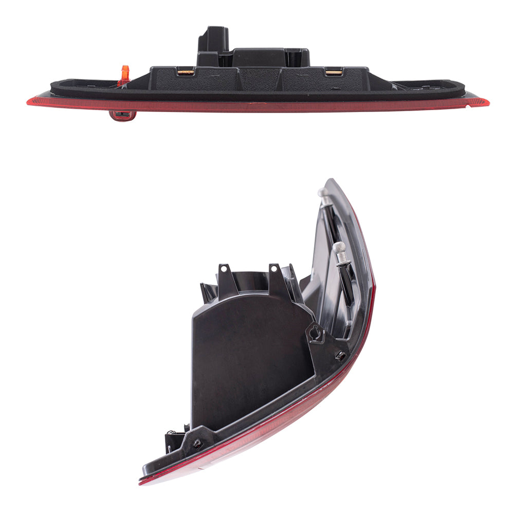 Brock Replacement Driver and Passenger Side Tail Light Units & 3rd Brake Light 3 Piece Set Compatible with 2005-2006 Jeep Grand Cherokee