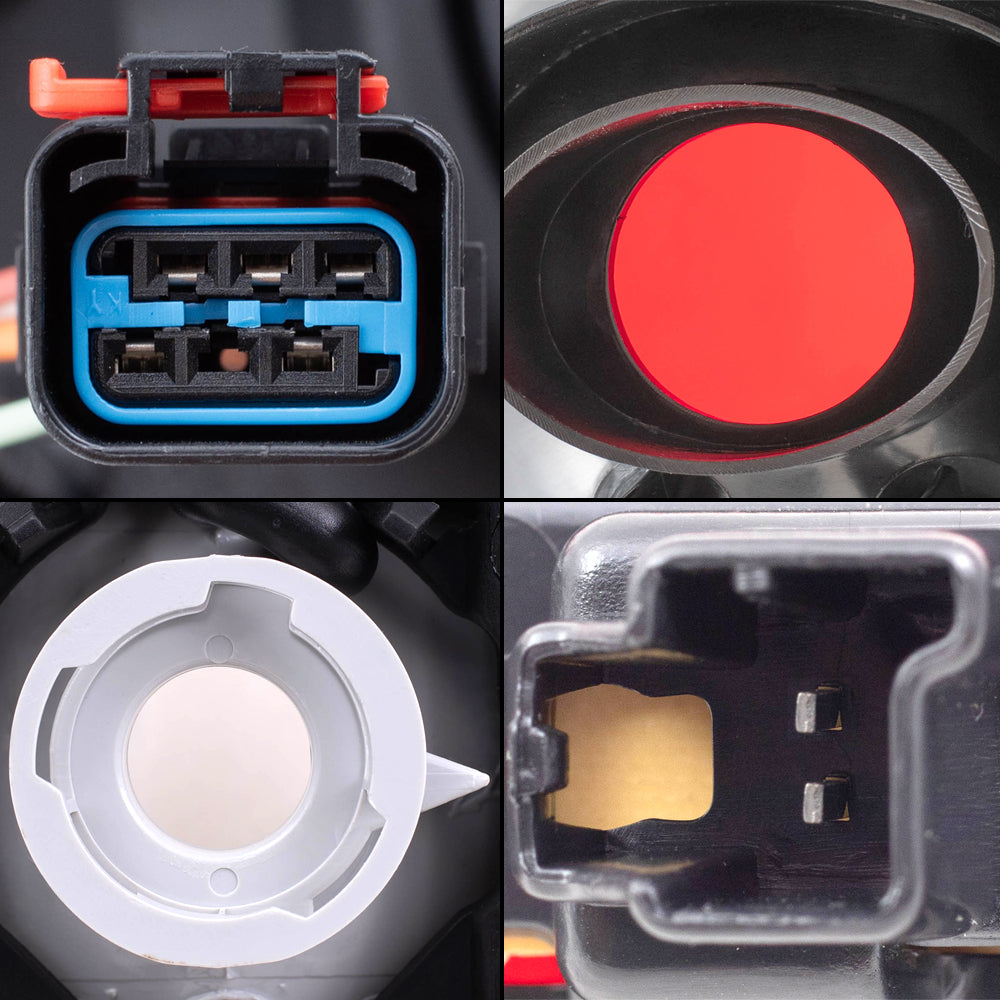 Brock Replacement Driver and Passenger Side Halogen Combination Headlight Assemblies, Fog Light Assemblies, Tail Light Units and 3rd Brake Light 7 Piece Set Compatible with 2005-2006 Grand Cherokee