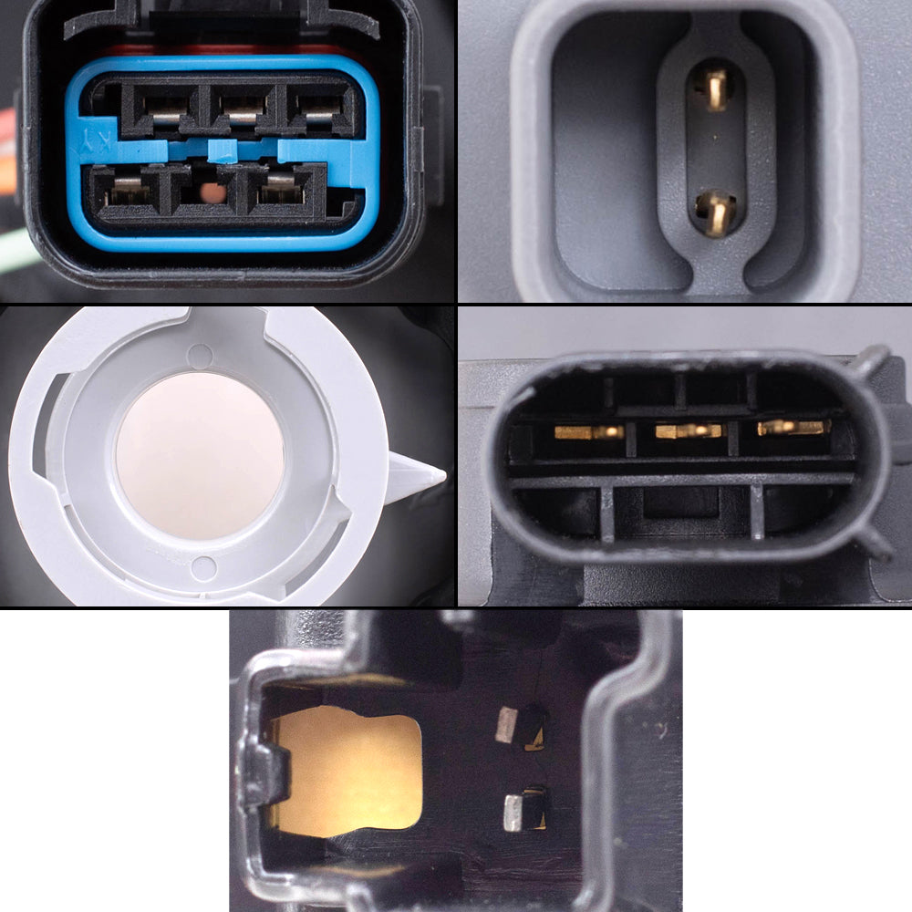 Brock Replacement Driver and Passenger Side Halogen Combination Headlights, Fog Lights & Tail Lights, and 3rd Brake Light 7 Piece Set Compatible with 2007 Grand Cherokee