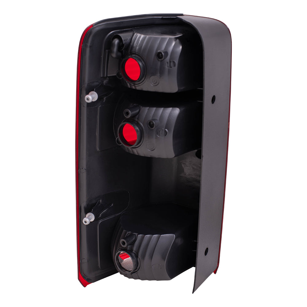 Brock Replacement Set Driver and Passenger Tail Lights Compatible with 2007-2011 Nitro 55157151AG 55157150AC