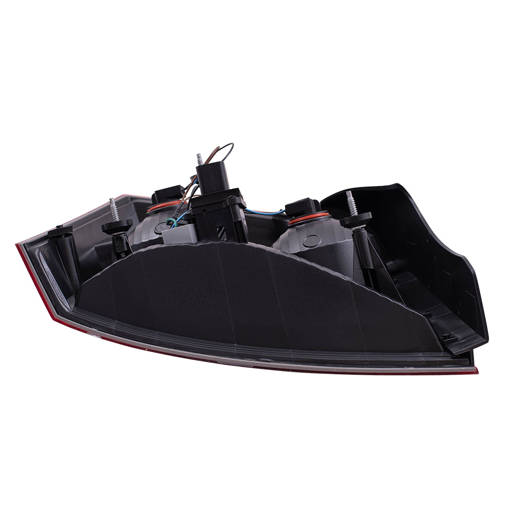 Brock Replacement Set Driver and Passenger Tail Light Compatible with 2009-2010 Charger 4806449AD 4806448AD